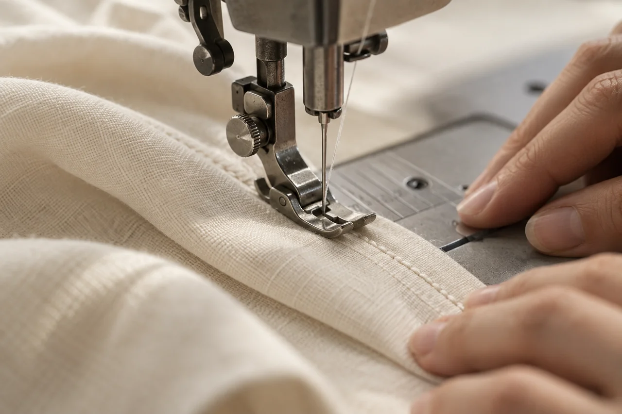 Conceptual textile material and craftsmanship imagery